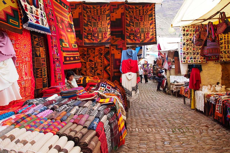 O Mercado de Pisac no Vale Sagrado