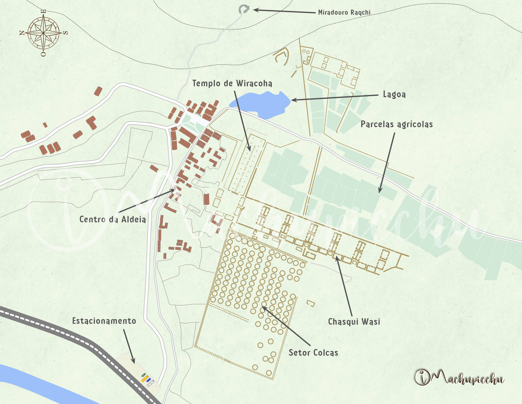 Mapa de Raqchi