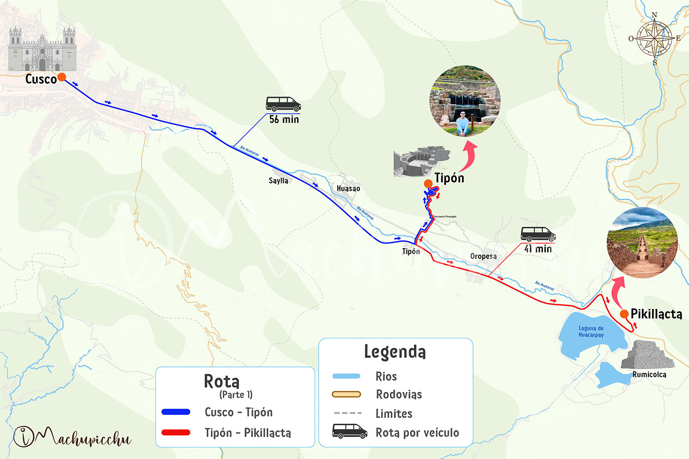 Rota Cusco Tipon Pikillacta