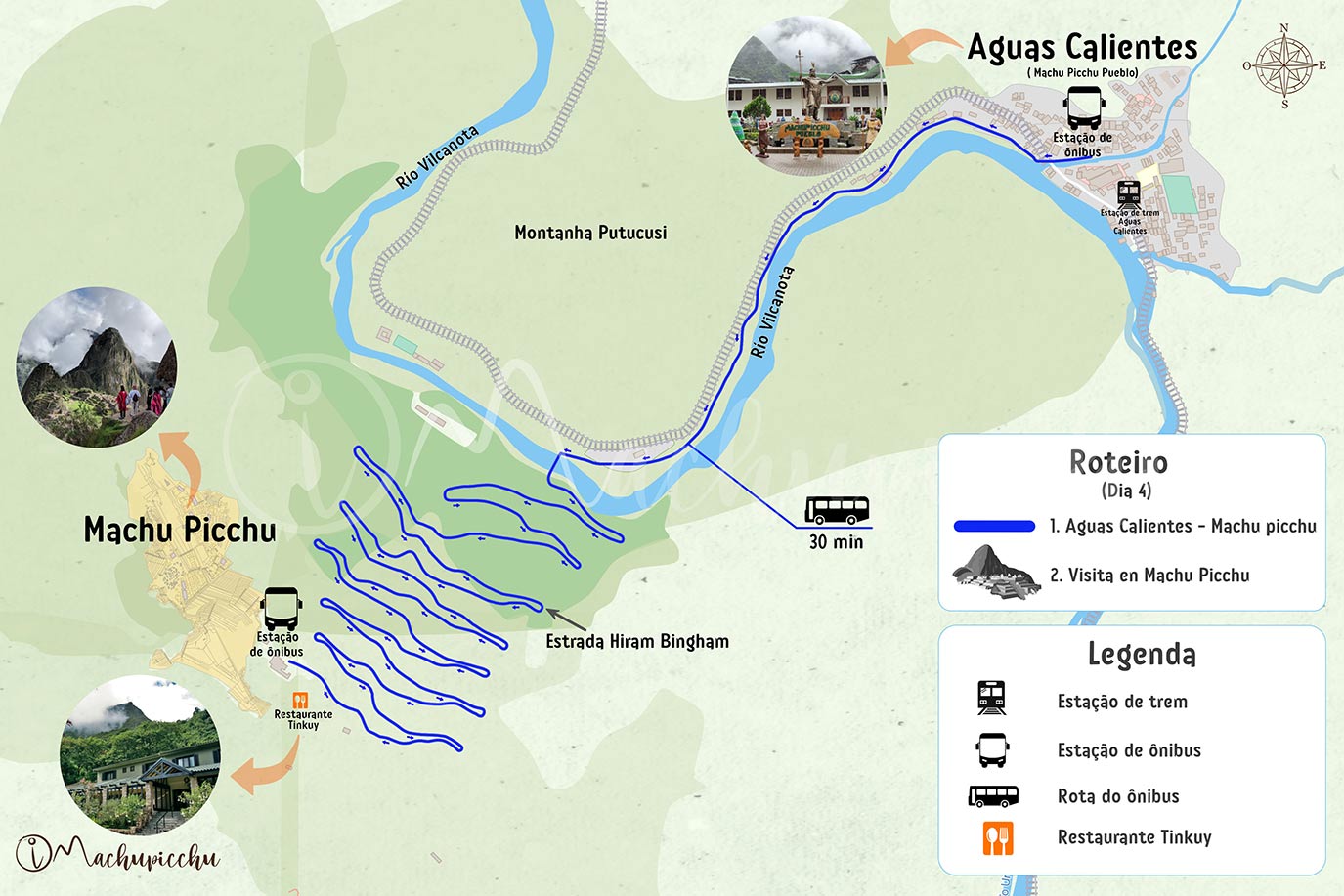 Mapa Inca Jungle día 4