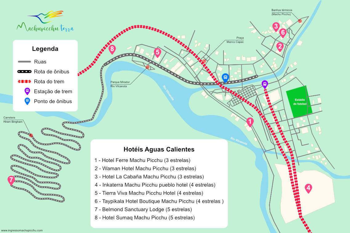 Mapa de Aguas Calientes