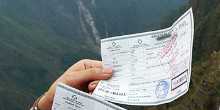 Como vou receber o Ingresso para Machu Picchu?
